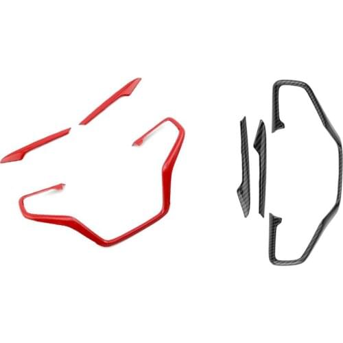 3Pcs Style Car Steering Wheel Frame Cover Trim Stickers Fit for Honda Civic 10Th 2016 2017 2018