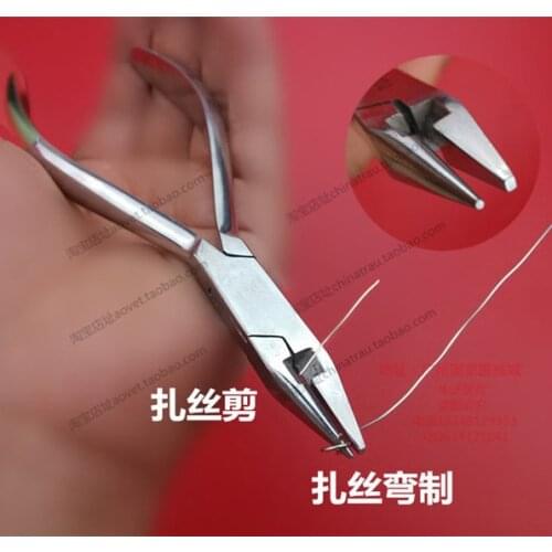 Dental&orthopedic instrument stainless steel medical use pliers wire cutter multifunction pliers with scissors 13cm length