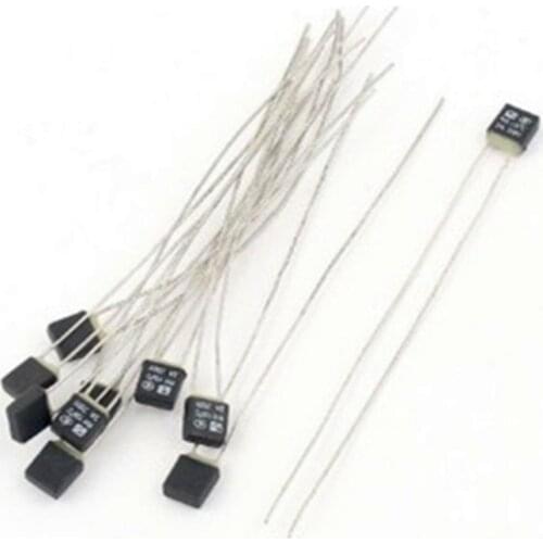 10Pcs New RH 130C Double Lead Temperature Control Fusing Thermal Fuse 250V 2A