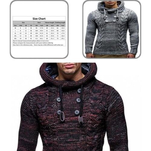 All-matched Chic Long Sleeve Turtleneck Men Sweater Autumn Winter Pullover Sweater Knitted Pullover Top
