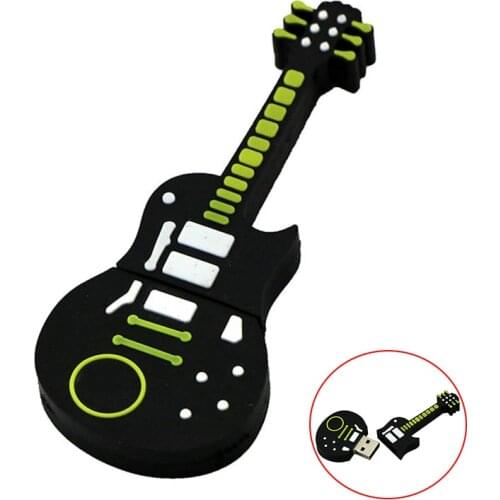 Guitar usb flash drive 4GB 16GB 32 GB Pendrive 64GB 32GB 128GB 256 gb Pen drive usb2.0 key Musical instrument Lanyard USB stick