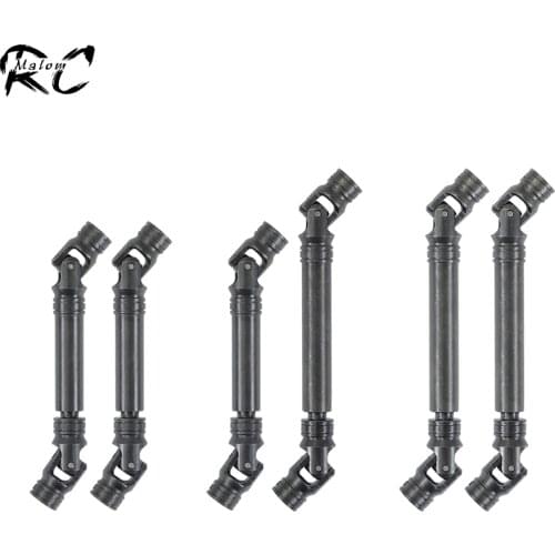 2Pcs 90-115 100-140mm Hardened Steel Internal Spline Universal Joint Drive Shaft for 1/10 RC Crawler Car SCX10 Wraith TRX4 Slash
