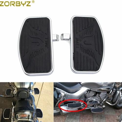 ZORBYZ Motorcycle Rear Passenger Footboard Floorboard For Yamaha Dragstar Vstar XVS400/650 1988-2013