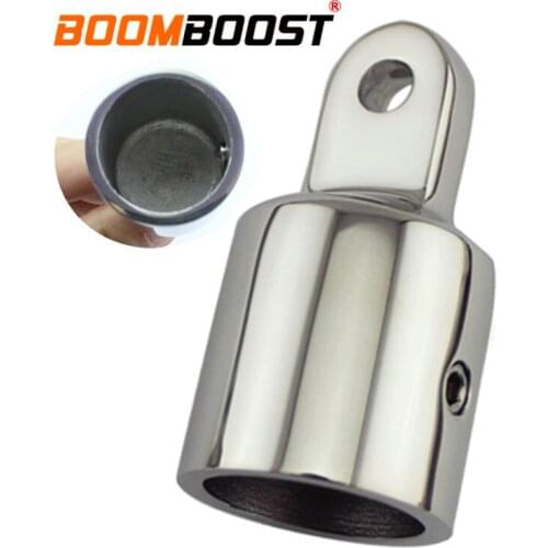 7/8'' Pipe Fitting Hardware For Marine Boat Yacht Professional 1PCS 22mm Stainless Steel Silver 316 Eye End Cap Bimini Top