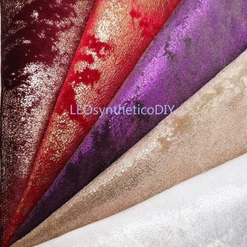 1PC 21X29CM Metallic Velvet Fabric For Making Bows Accessories LEOsyntheticoDIY GM3256A