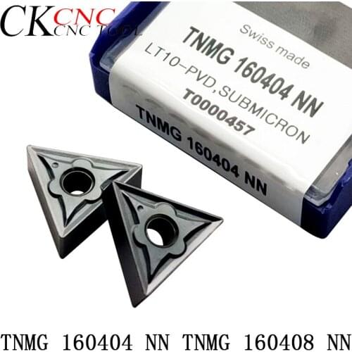 10pcs TNMG 160404 NN TNMG 160408 NN CNC lathe Carbide Inserts