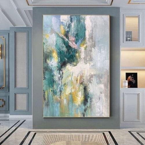 100% Hand-Painted Modern Abstract Oil Canvas Painting Warm Ballet Fairy Art Wall Art Hundred Towers Home Decoration Painting