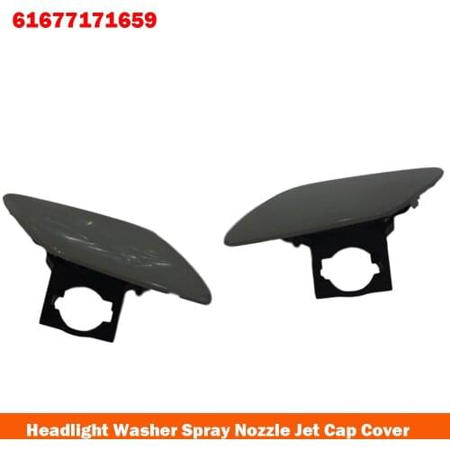 2 Pcs Car Headlight Washer Spray Nozzle Jet Cap Cover Left/ ight Side For BMW 3 Series E92 E93 2005-2010 61677171659 61677171660