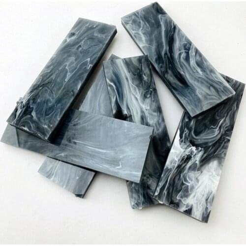 2pieces Knife Handle Making Material Marbling PMMA Acrylic Template Board for DIY Knife Handle Material Craft Supplies