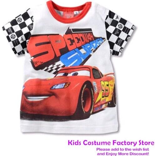 2021 Summer Boys Cars 95 McQueen Tees Cotton Short Sleeve Tshirt Print Childrens Cartoon Kids Boys Childs Clothes