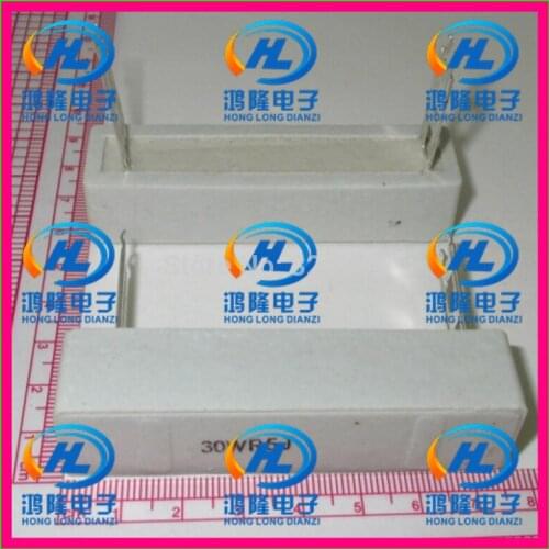 5pcs/lot) 30W 0.5 ohm +/- 5% / 30W R5J / 30W 0.5RJ / The plug-in