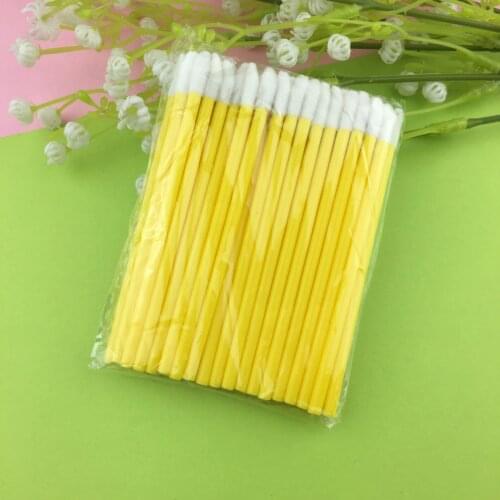 New 50Pcs/pack Disposable Lip Brushes Makeup Brush Pen Lipstick Mascara Wands Brushes Cleaning Cosmetic Brush makeup Applicators