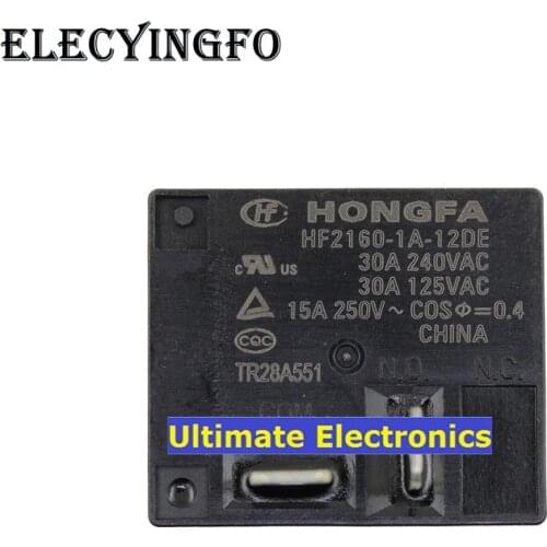 5psc HF2160-1A-12DE 12V A group of normally open 30A 4 feet DC12V Relays