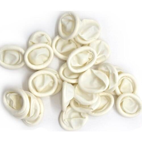 Permanent makeup accesories Disposable rubber finger stallfor microblading 500 pcs silicone finger glove in bag