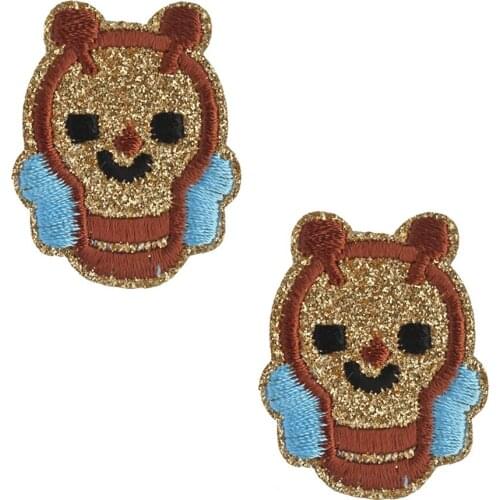 10pcs Embroidery Padded Bee Applique for DIY Clothes Hat Sewing Material Kids Headwear Kawaii Animal Accessories