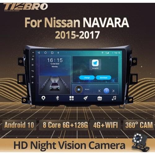 2DIN Android 10.0 Car Radio For Nissan NAVARA 2015-2017 Stereo Receiver GPS Navigation Car Multimedia Player DSP Auto Radio IGO