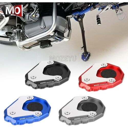 For BMW R1200GS LC ADV Adventure Rallye R1250GS R1200 R1250 GS CNC Kickstand Foot Side Stand Extension Pad Support Plate Enlarge