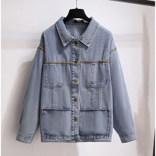 FAISIENS Womens Denim Jackets
