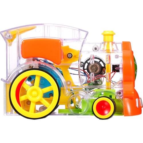 Domino Train Toy Train Blocks Train Model Stacking Toys Set Boys Girls Creative Gifts for Kids with Lights Sounds