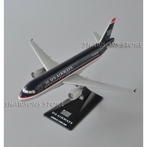 1:200 Scale Aircraft Model Toy US Airways Airbus A320-200 Plane Miniature Replica Collection