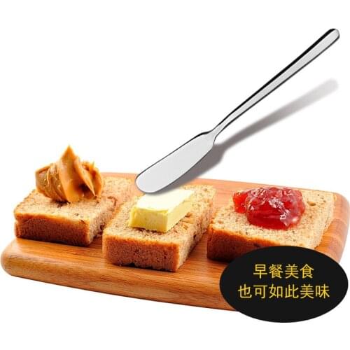 Kitchen Dining Tableware Stainless steel butter Cheese jam knife Dessert Jam Spreader Breakfast Western Scraper