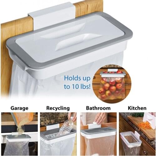 Kitchen Waste Bin Hanging Trash Rack Bags Hanger Garbage Holder Portable Space-Saving Hot Sale