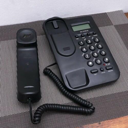 KX-T076CID Landline Telephone ID Display Home Office Portable Desktop Cordless Wall Mount Anti-electromagnetic Telephone