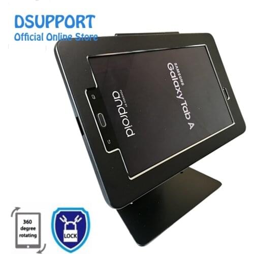 Anti-theft design Metal Holder Secure Rotating Desktop Stand For Android Samsung Galaxy 10.1'' Tab 2019