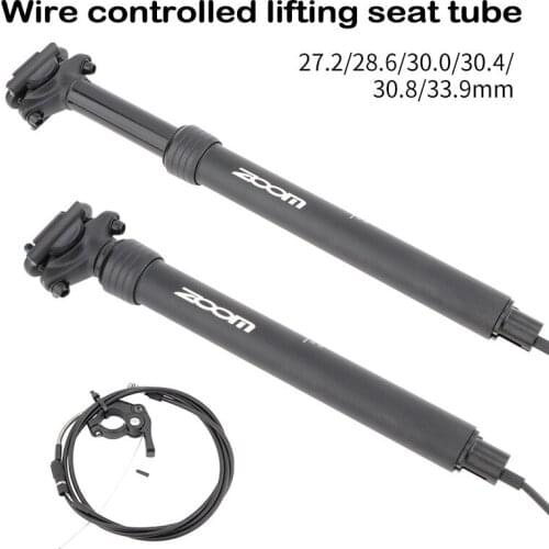 Bike Bicycle Dropper Post Set Suspension Internal Brake Cable Wire Routing Bike Seat Tube Seatpost for 27.2 to 33.9mm JC
