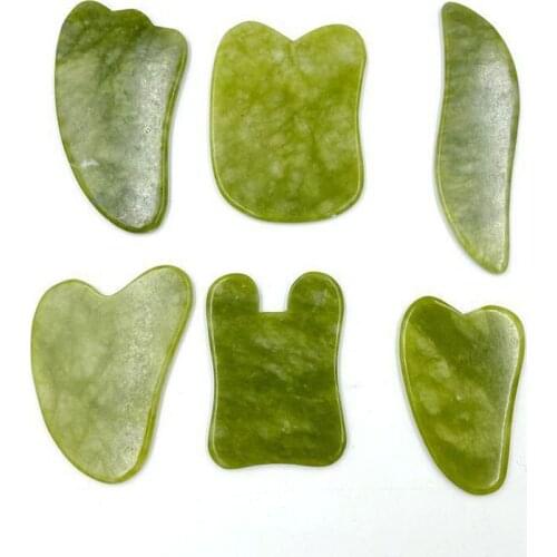 Natural Jade Face and Neck Scraping Board Skin Care Meridians Muscle Relaxation Skin Lift Wrinkles Relax Health Massage