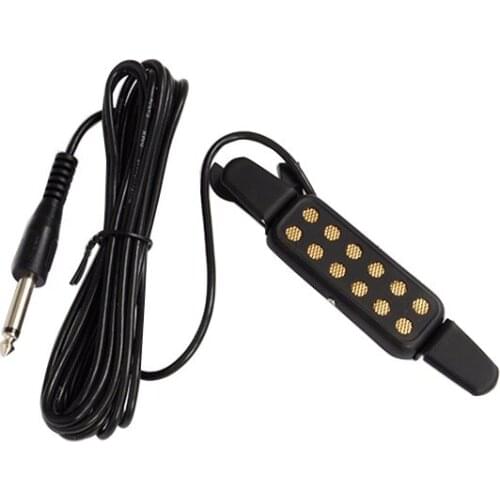 New Classic Acoustic Guitar Pickup Transducer Amplifier Guitar Pickup Soundhole Pickup For Guitar Parts Accessories Low Noise