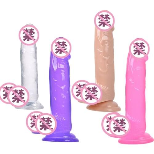Huge Dildo Erotic Soft Anal Butt Plug Clear Realistic Penis Toy for Adult shop G-spot Massager Masturbators Sex Toys for Women