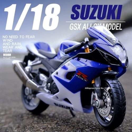 Maisto 1:18 SUZUKI GSX-R1000 Moto Car Original Authorized Simulation Alloy Motorcycle Model Toy Car Collecting Birthday Present
