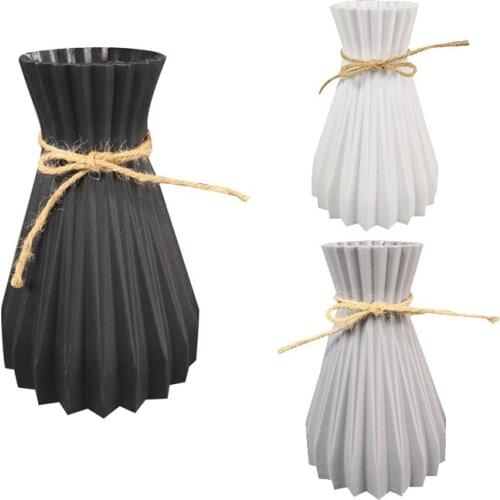 Plastic Vases Home Decoration Anti-Ceramic Vases European Wedding Modern Decorations Creative Simplicity