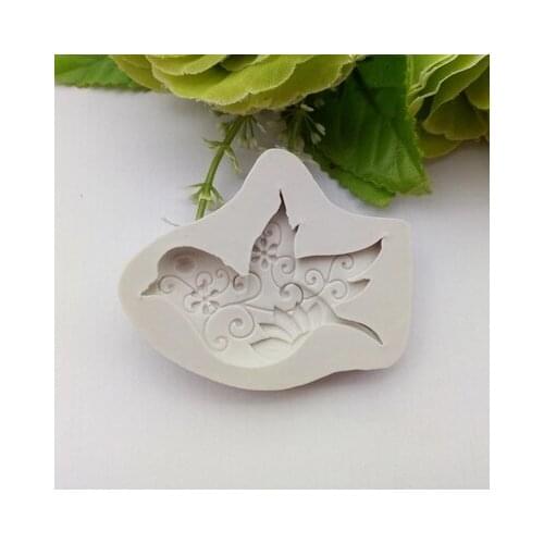 PRZY Peace Dove Fondant Mold Resin Clay Candy Molds Chocolate Mold Silicone Cake Moulds Sugarcraft Cake Decorating Tools 001