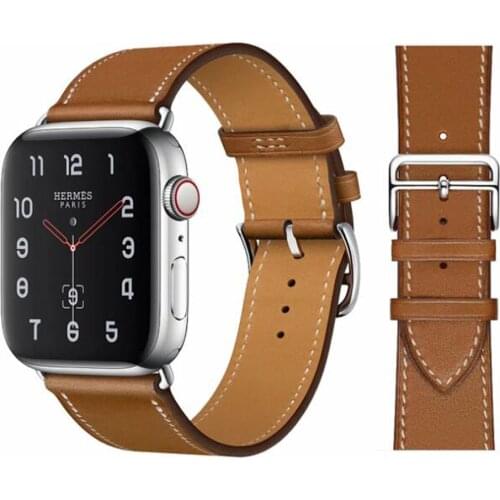 Newest arrived Leather loop for iWatch 40mm 44mm Sports Strap band for Apple watch 42mm 38mm Series 1 2 3 4 5 6 se