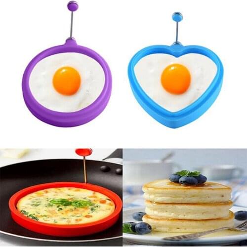 Silicone Fried Egg Pancake Ring Omelette Fried Eggs Mould for Kitchen Cooking