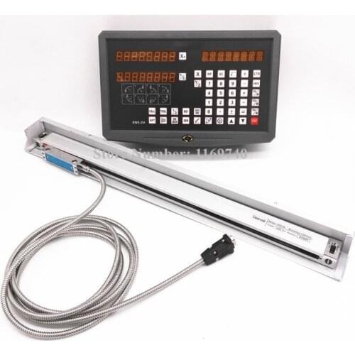 High Precision complete set 5um miil lathe 2 axis DRO system and 0.005mm digital linear scale