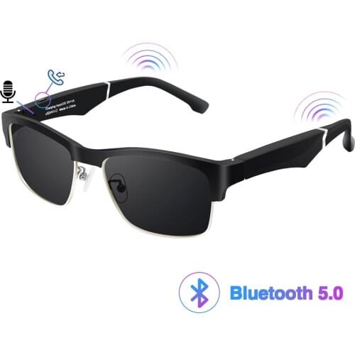 Smart Sunglasses Wireless Bluetooth 5.0 with Mic Hands-Free Calling Earphone Headphones Voice Control Polarized Headset