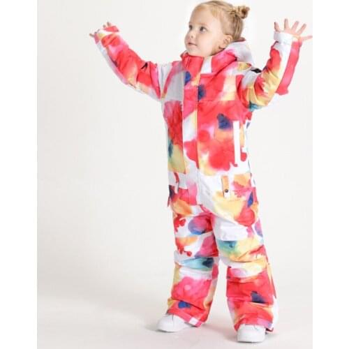 Waterproof Winter Ski-suits Aged 3-6 years Kids Snowboard Set Boys Girls Ski Jacket with Pants Set Winter Ski Clothes Children