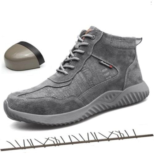 36-46 Unisex High and Low Work Boots Fashion Non-slip Wear Construction Work Safety Shoes Indestructible Designer Sneakers