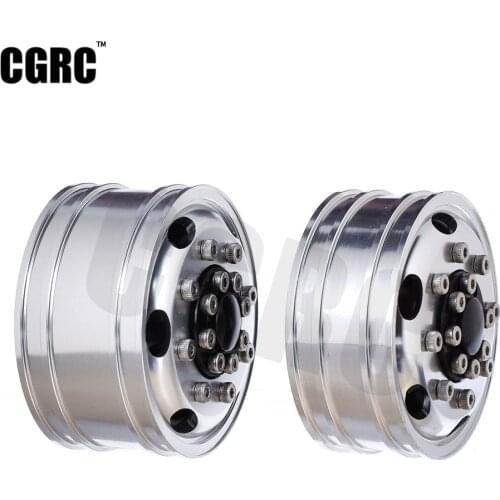 CNC Aluminum Alloy Rear Rim Front Widen Rim 20mm&25mm For 1/14 Tamiya RC Car Tow Trailer Truck Man Scania R620 Actros