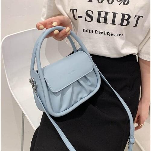 2021 Shoulder Bag Women Clutch Bag Leather Dumpling Pack Chain Crossbody Bags Women Handle Tote Solid Color Classic Handbag