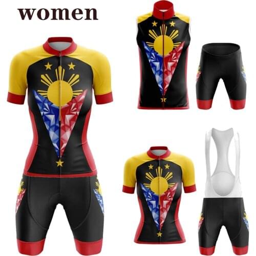 PHILIPPINES Women Cycling Jersey Set Multiple Choices New Maillot Ciclismo