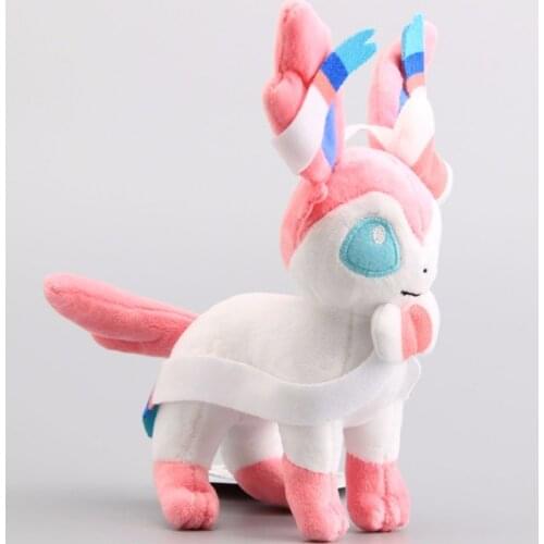 1 Piece Standing Sylveon Plush Doll Toys Stuffed Animals Kids Gift 9" 23 CM