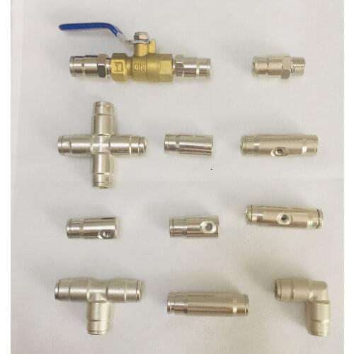 10pcs/lot)9.52mm water connection pipe,Pipe joint for mist cooling system,Quick plug connection pipe
