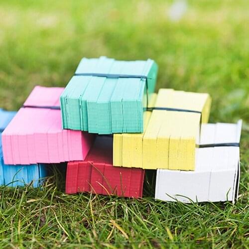100/50Pcs 10*2cm Waterproof Plastic Plant Tags Garden Plant Labels Nursery Markers Flower Pots Seedling Labels Tray Garden Tools