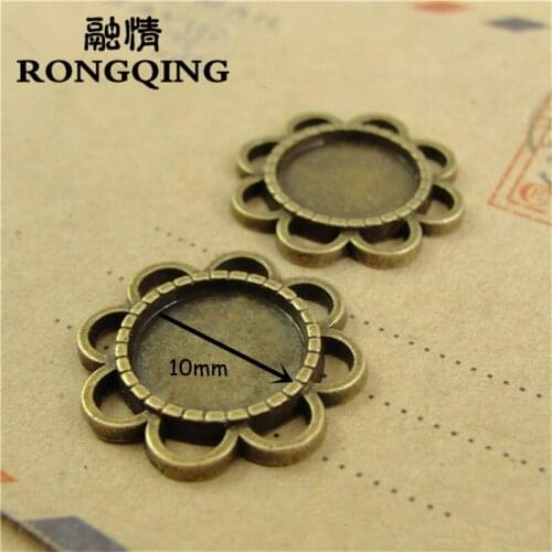 100pcs/lot Fashion Bracelet Connectors 10mm Jewelry Accessories Cabochon Base DIY