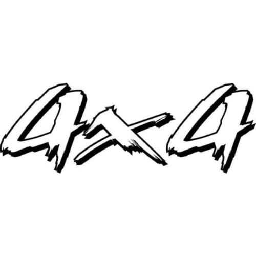 15.3cm*5.3cm 4x4 Interesting Vinyl Car-styling Decal Car Sticker Black/Silver S6-3563