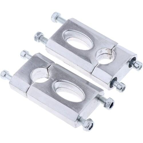 2x 7/8" Handlebar Adjustable Adapter Risers For 110-125cc Dirt Bike Aluminum